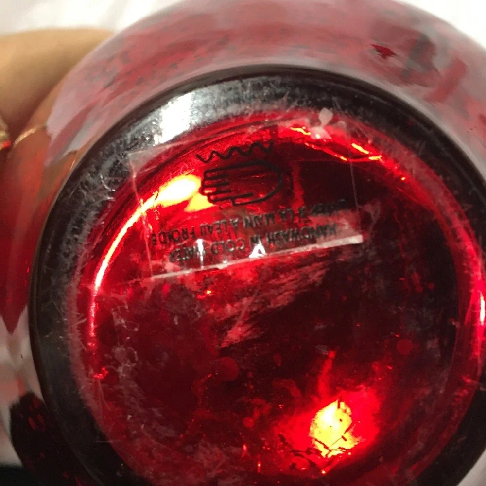 Red Mercury Glass Vase With Lid‎ Holiday Decor 9
